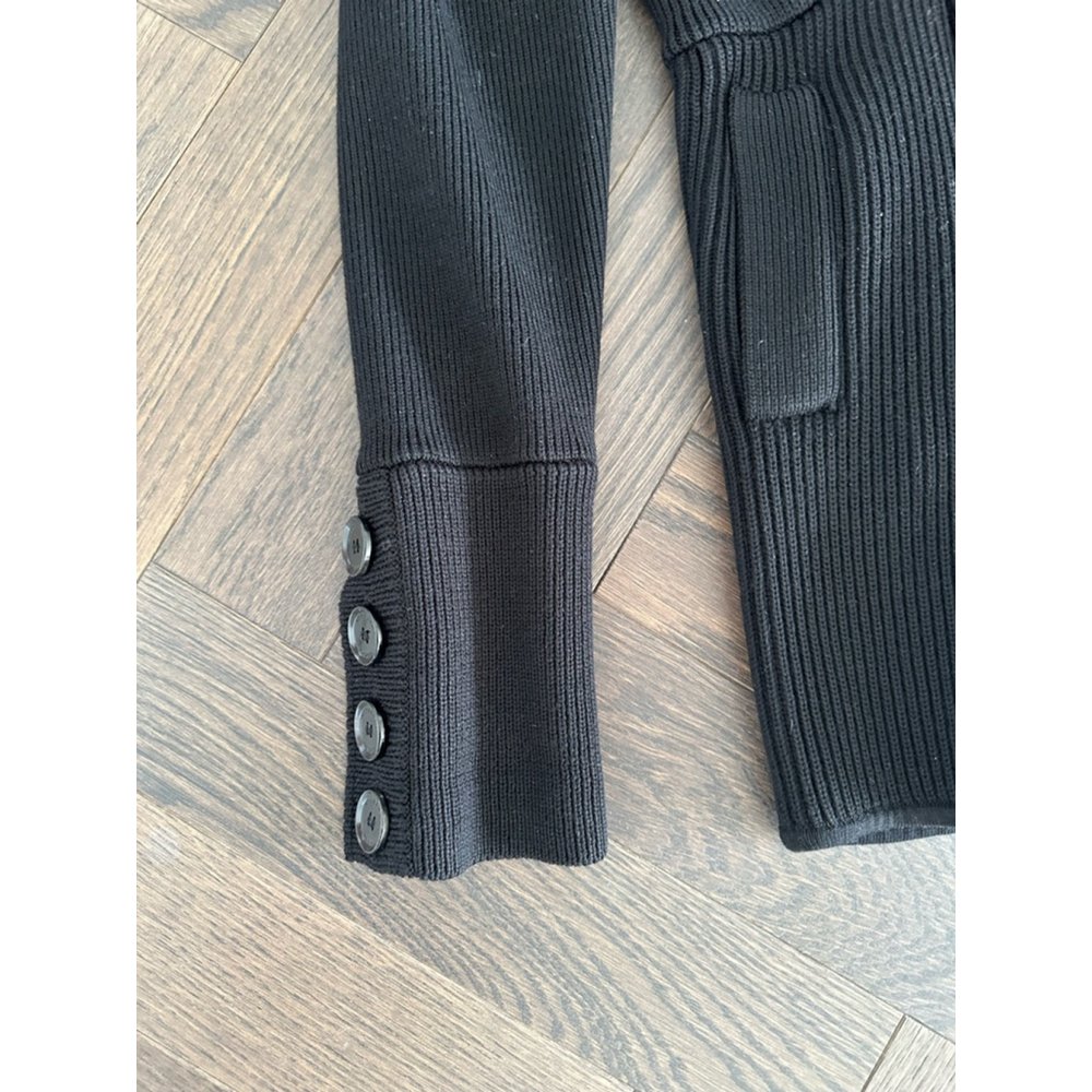 Women's Burberry Knit Jacket Size L Black - Picture 5 of 13